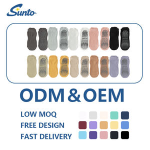 Meias de Yoga e Pilates Femininas Personalizadas com Logo, 100% Algodão, Antiderrapantes e com Grip Personalizado - Product Image 2