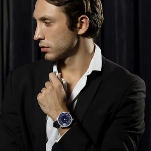 Reloj Mecánico de Lujo para Hombre con Incrustaciones de Moissanita, Caja de Acero Inoxidable, Fase Lunar, Cristales de Zafiro, Pantalla de Cristal - Product Image 6