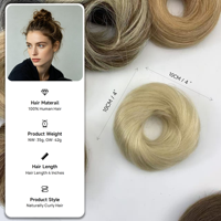 Chignon élastique 22 couleurs en cheveux naturels, postiche queue de cheval courte, chignon haut en cheveux naturels, extensions chignon donut en cheveux naturels