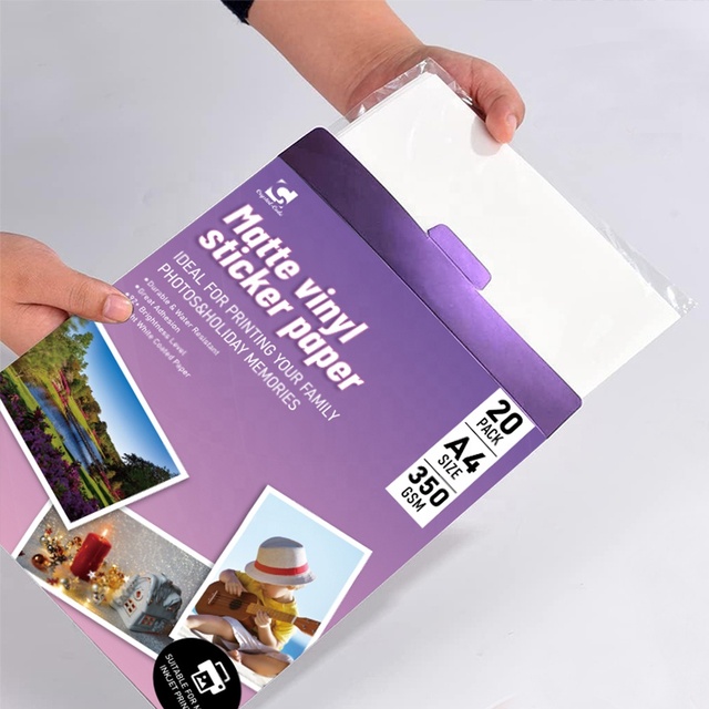 Wholesale Fanyi Clear Matt Matte Sheet Glossy for Printer Printable Vinyl Transparent A4 Inkjet Sticker Paper