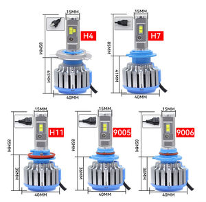 Bombilla LED T1 para Faros Delanteros, Chip C-ree, 40W, 8000 Lúmenes, 6000K, para Autos Universales, Todoterreno, Foco Turbo - Product Image 2