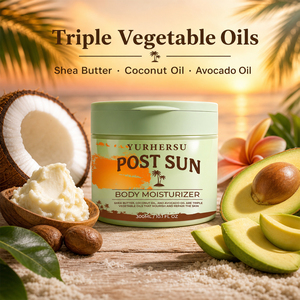 Crème hydratante pour le corps après-soleil en gros, au <span class=keywords><strong>beurre</strong></span> de karité, huile de coco et huile d'avocat, nourrissante, non grasse, légère, 300 ml - Product Image 1