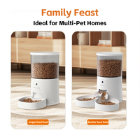 Comedero Inteligente para Mascotas FuturePets de 4L con Bloqueo Anti-Accidental, Grabación de Video, Control por Aplicación y Temporizador Remoto para Comida Seca