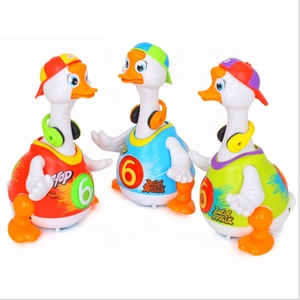 Jouet en forme d'oie qui danse <span class=keywords><strong>pour</strong></span> enfant, 10 pièces, mignon jouet Musical en plastique, balançoire électrique, cadeau <span class=keywords><strong>pour</strong></span> bébé, 18M, offre spéciale - Product Image 4