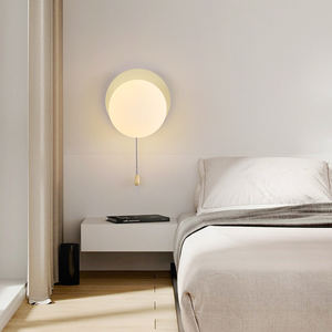 <span class=keywords><strong>Applique</strong></span> murale en verre minimaliste nordique <span class=keywords><strong>avec</strong></span> <span class=keywords><strong>interrupteur</strong></span> à cordon <span class=keywords><strong>intégré</strong></span> LED Chambre à coucher Escalier Salon Chevet Couloir Lumière - Product Image 3