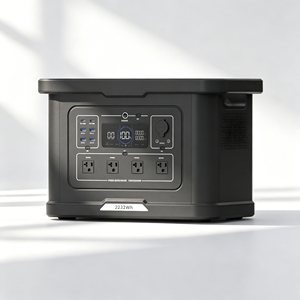 Estación de Energía Portátil con Energía Solar de 2400W, Batería de Litio de 220V, Almacenamiento de Energía para el Hogar y Exteriores, Fuente de Alimentación con Generador Solar - Product Image 2