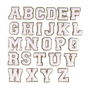 Yiwu Wintop - Promozione Stock all'Ingrosso: Toppe Termoadesive in Ciniglia con Lettere A-Z da 5,5 cm, Dorate Glitterate, per Magliette, Felpe e Cappotti - Product Image 4