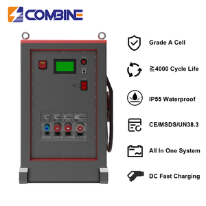 Hybrid 60kWh CCS2 DC ricarica rapida Mobile stazione di carica 20kW industriale e commerciale EV carica di energia sistema di accumulo di energia - Product Image 2