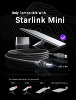 Câble LISEN amélioré 100W Starlink Mini avec puce E-Marker, cordon d'alimentation USB-C vers DC, câble de charge étanche pour Starlink Mini Satellite
