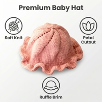 Gorro Grueso y Cálido de Algodón Tejido a Mano, Ecológico, Deportivo, Transpirable, Absorbente de Sudor, para Bebés y Niños, Personalizable, Cuatro Estaciones