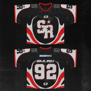 Camiseta personalizada con estampado de sublimación de malla, ropa de calle, camiseta de fútbol personalizada, camiseta cuadrada de fútbol para hombre - Product Image 2