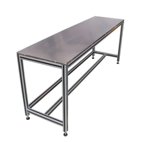 Profilé en aluminium d'extrusion de fente de la table 4040 T de long de 3 mètres faits sur commande pour la chaîne de montage industrielle table de travail et table de tri de cargaison
