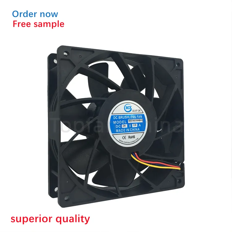 12v 24v Dc Heatsink Fan For Portable Small Cooler Cabinet System Axial Flow Fan Rpm Cooling Fan For Peltier Air Conditioner