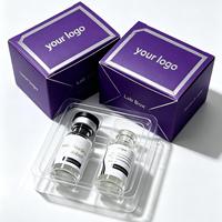 Petite boîte à cosmétiques avec support dédié pour flacon de 3 ml, emballage en papier personnalisé et présentoir de vente au détail