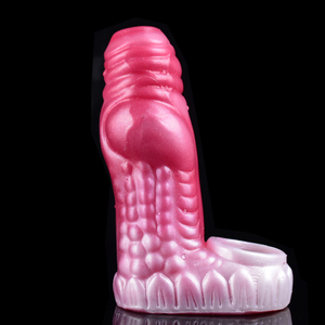 FRRK-consolador con nudo grande para hombres adultos, funda de silicona para el pene, para alargar el pene, Juguetes sexuales masculinos - Product Image 3