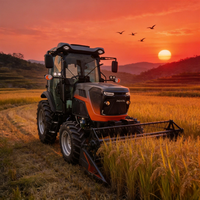 Tracteur agricole compact 50 CV 4x4 certifié CE COC et E-Mark pour les opérations en verger européen