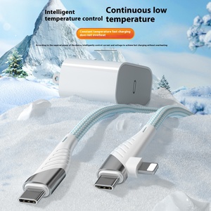 60W PD sạc nhanh đa sạc cáp 2m nylon bện USB C sét Adapter cho iPhone 15 Pro Max/14 cho thiên hà cho Iphone - Product Image 4