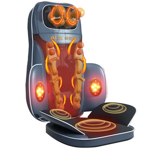 AUX Massage Cushion Back Neck Waist Heat Therapy Vibration Kneading USB Rechargeable <b>Plug</b> In <b>Remote</b> <b>Control</b> - Product Image 1