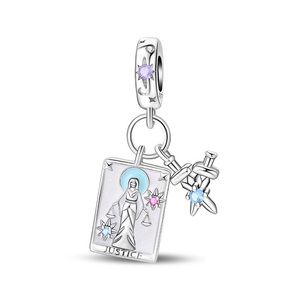 Pendentif en forme de cœur serti de zircons, style original, plaqué argent/or, avec <span class=keywords><strong>fermoir</strong></span> de sécurité, pour unisexe, à porter au quotidien - GDTC - Product Image 6