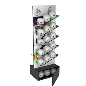 Tùy chỉnh thực hiện cửa hàng thể thao cửa hàng POS miễn phí đứng đôi bên bóng đá hoặc bóng đá bóng trưng bày sản phẩm Kệ Đứng - Product Image 1