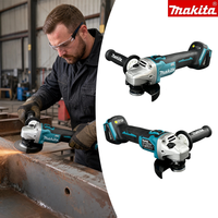 Meuleuse d'angle Makita sans balais pour découpe et polissage, 125 mm (5 pouces), 18 V, industrielle, 9000 tr/min, batterie Li-ion