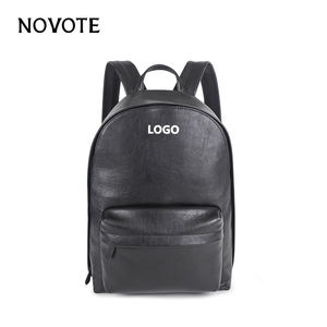NOVOTE nuovo zaino da viaggio in vera pelle nero per Laptop zaino personalizzato di grande capacità per gli uomini - Product Image 1