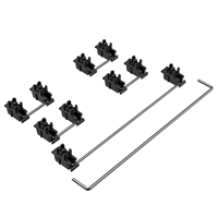 DUROCK V3 Stabilizer Mekanik USB LED Terpasang di Pelat Kabel Hitam Baru 2U 6.25U 7U Keyboard V3