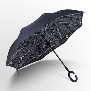 Parapluie inversé double droit personnalisé par le fabricant pour la promotion - Product Image 3