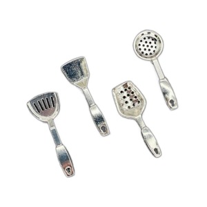 Accessoires miniatures pour maison de poupée, modèle de scène de cuisine miniature, écumoire décorative DIY, marmite, spatule, ustensiles de cuisine - Product Image 5