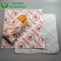 Doublures en papier d'emballage de charcuterie enduit personnalisé pour paniers alimentaires Utilisation simple face pour le pain Biscuits Chewing-gum