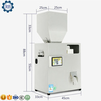 Échelle de vibration de petite dose pesant la machine à emballer remplissante de poudre d'épice de thé de petit grain