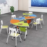 Table pliante, table de bureau, table de conférence pour étudiants, table de cours pour enfants, table de formation, mobilier de bureau