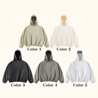 Sudadera con Capucha Extra Grande de Alta Calidad, 100% Algodón, Estilo Boxy, Resistente al Viento, Ecológica, Cómoda, Suave y Elegante, con Estampado para Hombre