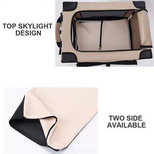 Oxford kumaş katlanabilir köpek kulübesi çıkarılabilir dirsek taşınabilir yumuşak taraflı evcil hayvan kafesi kapalı ve açık seyahat için - Product Image 4