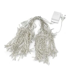 Cortina de Luces <span class=keywords><strong>LED</strong></span> en <span class=keywords><strong>Cascada</strong></span> 3x3, Decoración de Habitación con Efecto Estrellado, para Influencers, Bodas, Iluminación de Piso - Product Image 5