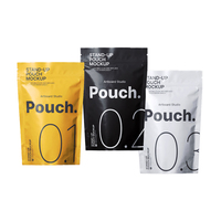 Pochettes debout en papier d'aluminium à impression personnalisée Sacs d'emballage alimentaire en plastique à fermeture éclair Granola avoine