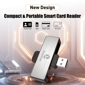 ZOWEETEK <span class=keywords><strong>Mini</strong></span> USB Smart <span class=keywords><strong>Reader</strong></span> Writer Chip Card ISO 7816 EMV CAC ID IC Lector de tarjetas SIM ATM Banco y lector de tarjetas de crédito Pago - Product Image 2