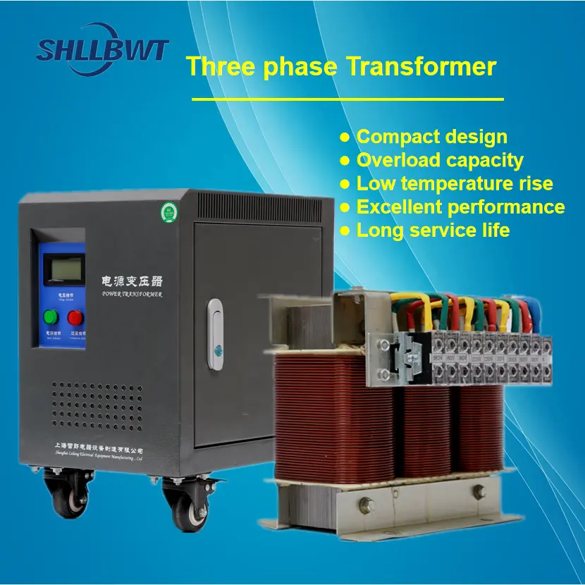 3 phase isolation transformer price 15KVA step up transformer 208V 220V to 380V 400V 480V