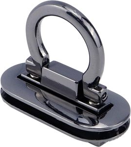 Cierres de metal Chinflly PCS con cierre giratorio, estilo anillo negro, para bolsos, carteras, maletines y manualidades. - Product Image 3