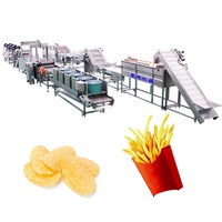 Commerciële volautomatische industriële groentesnijder, friet- en chipsmaker, motorpomp, gebruikte fruit- en meelmolen SUS304