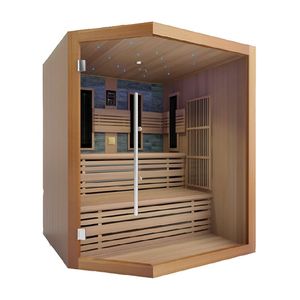 Sauna e Bagno Turco <span class=keywords><strong>di</strong></span> Lusso per Interni Serie in Pietra Artificiale Sauna a Infrarossi Lontani Sauna a Vapore Secco e Umido per 4-5 Persone - Product Image 2