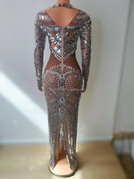 Élémentaire Étincelant Taille Diamant Paillettes Sexy Serré Tech Jupe Chanteur Tempérament Slim Fit Performance Vêtements