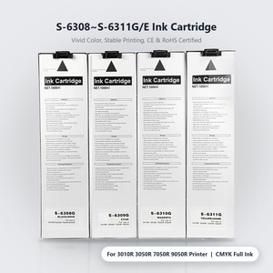 ชิปตลับหมึกอิงค์เจ็ทแบบใช้ร่วมกันได้จากโรงงานโดยตรง CMYK 1000 มล. สำหรับ ComColor 3010R 3050R 7050R 9050R S-6308 S-6309 S-6310 S-6311 - Product Image 1