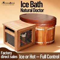Baignoire ovale en bois pour bain froid, idéale pour la récupération, pour l'extérieur et les salles de bain intérieures, installation facile, en promotion