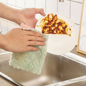 Chiffon de nettoyage rectangulaire en microfibre, sans peluches, résistant aux enfants, écologique, pour la cuisine et la maison - Product Image 2