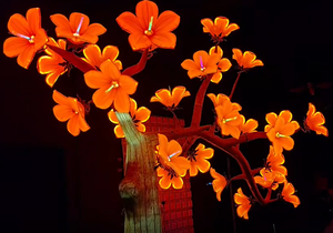 Lumière décorative extérieure en fleurs de kapok pour jardin, cour et aménagement paysager, éclairage d'ambiance - Product Image 1