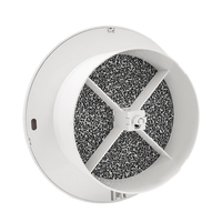 Grille de sortie d'air de persienne de disque rond en plastique de haute qualité couvercle de diffuseur de ventilation de soupape d'air réglable de plafond de HVAC