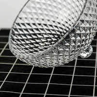 Cloche à gâteau en verre avec plateau de service, motif ananas en relief, plateau rond en verre, sans danger pour les aliments, écologique, réutilisable pour servir les desserts