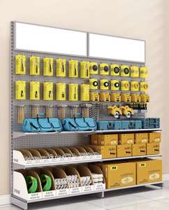 Exhibidor de Supermercado Kimham Hot Wheels de Doble Cara con 5 Estantes, Recubrimiento de Polvo Epóxico, Resistente, Instalación Rápida, Montaje en Suelo - Product Image 5