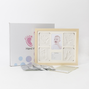 Cornice Specchio per Impronte di Mani e Piedi del Bambino, in Legno Impermeabile, Moderna Fai-da-Te, Regalo per Cento Giorni, Ricordo per Neonati e Prima Luna - Product Image 4
